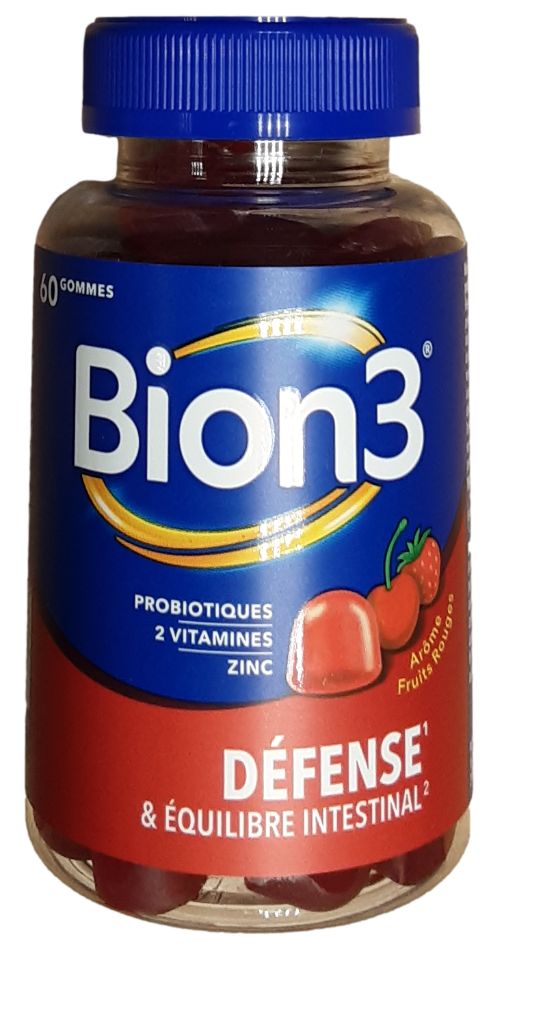 BION 3 ENERGIE gomme fruits rouges   60 gommes